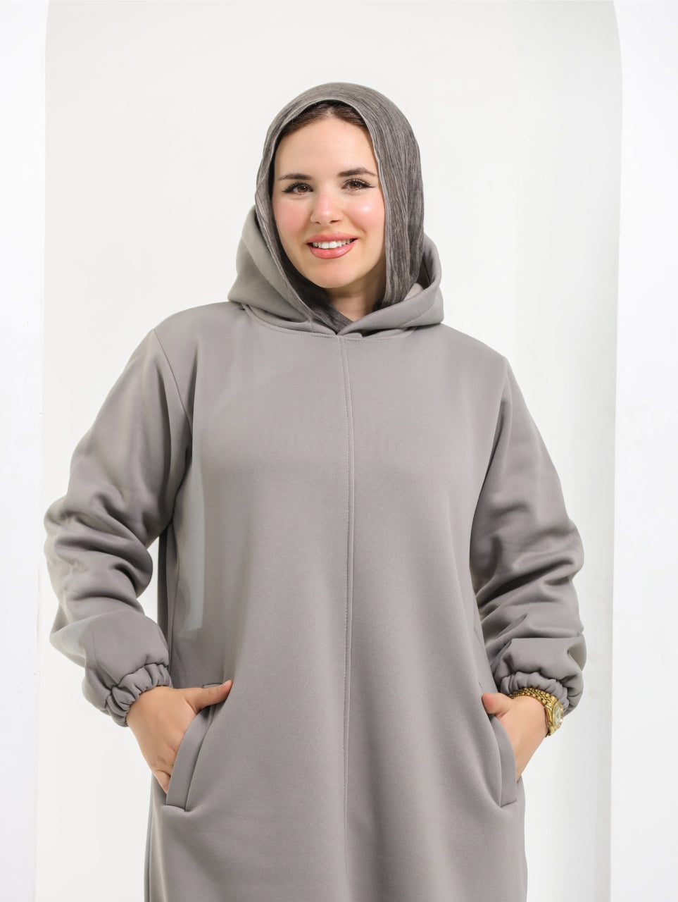 AZIZA-Cozy Dress Hoodie