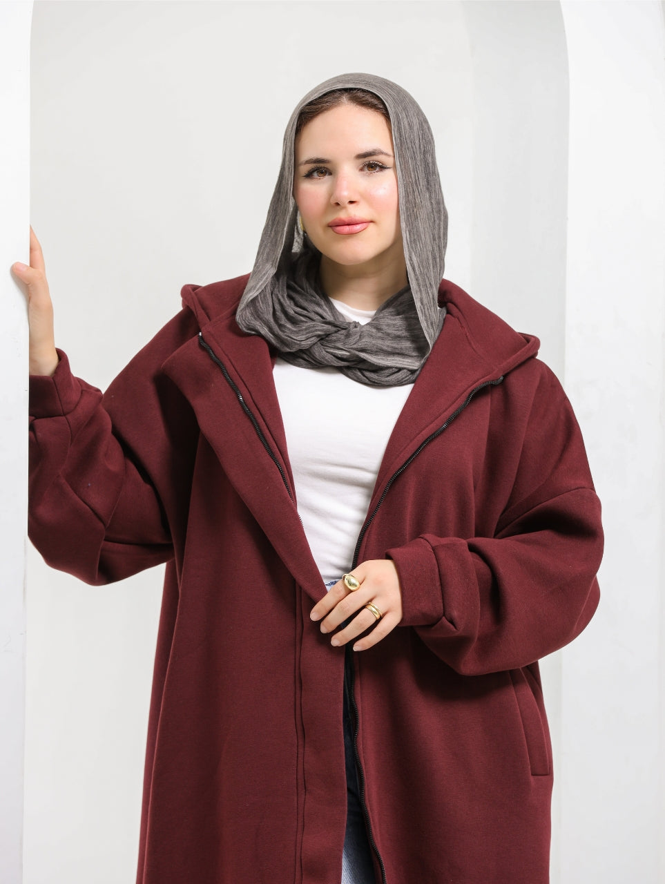 Casual Long Coat – Free Size