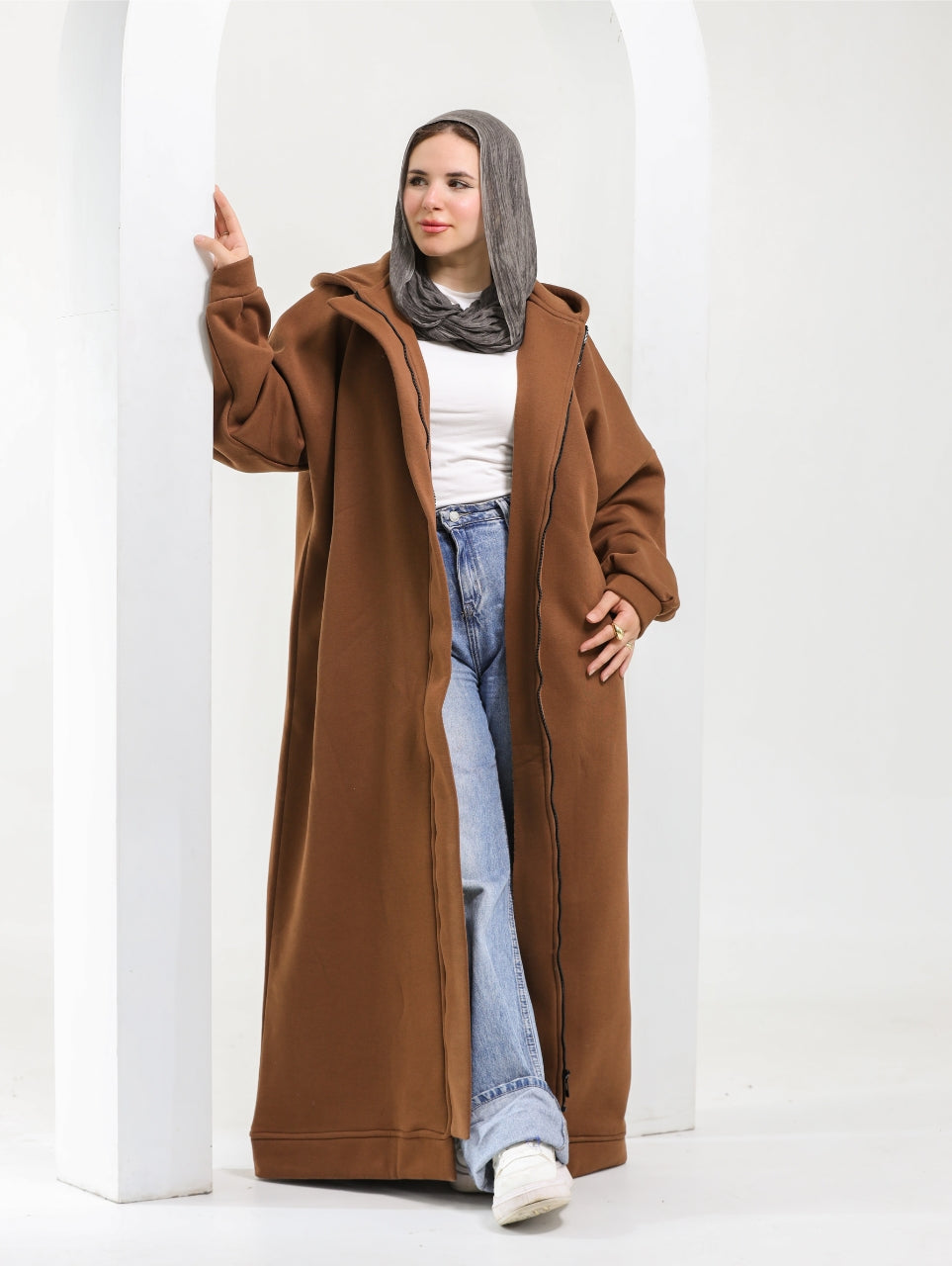 Casual Long Coat – Free Size