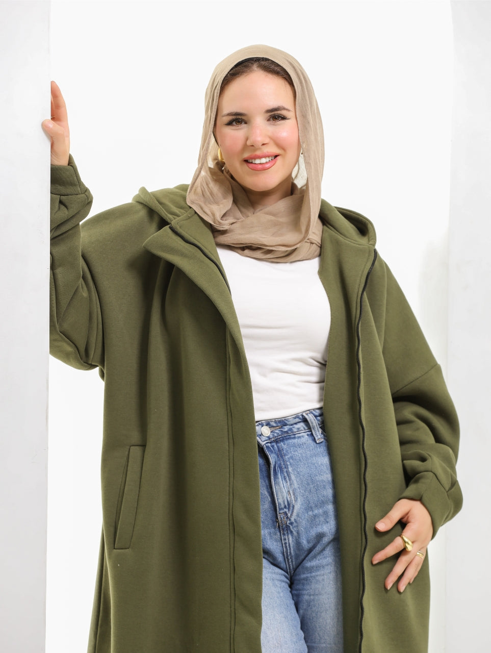 Casual Long Coat – Free Size