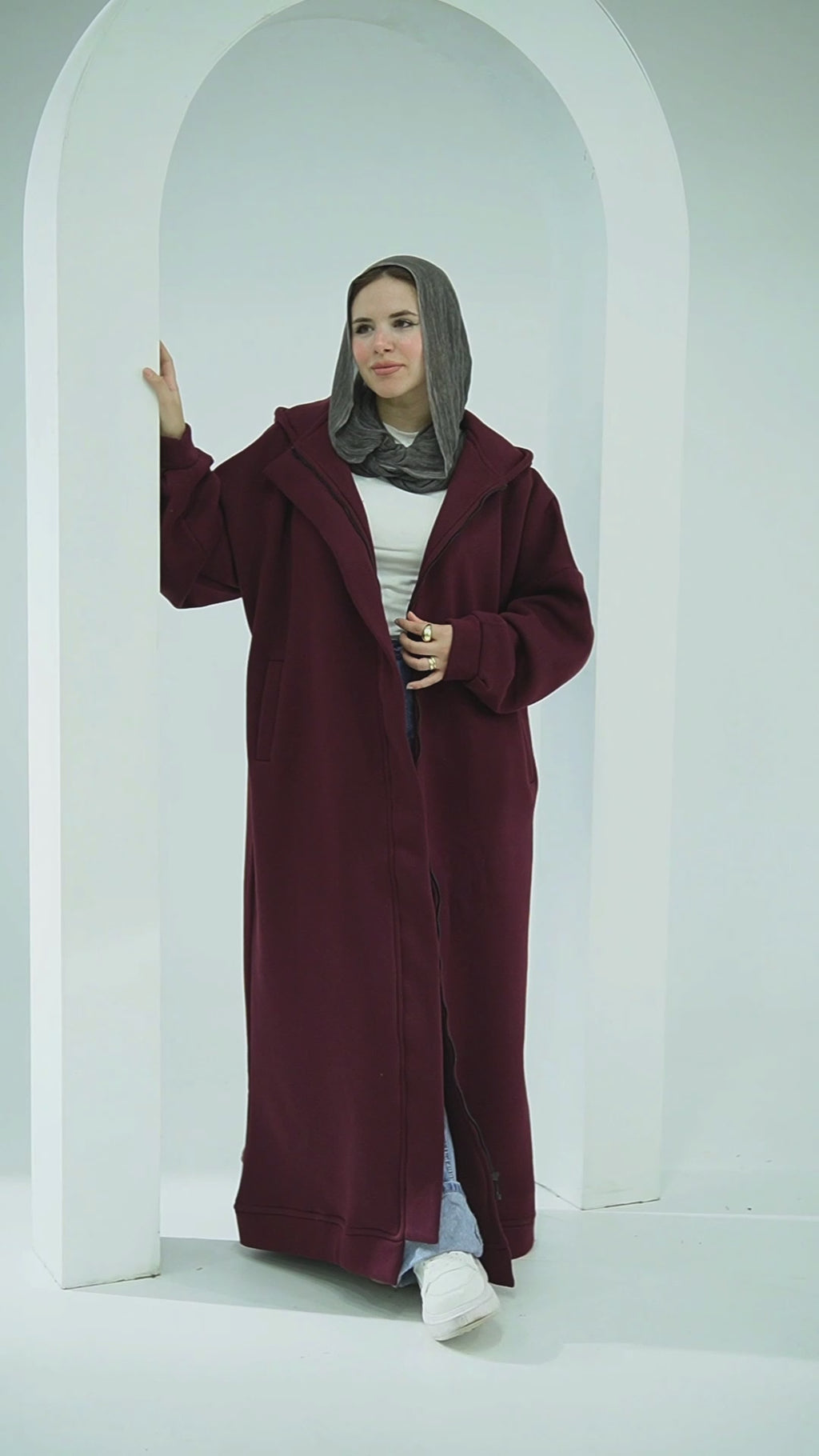 Casual Long Coat – Free Size