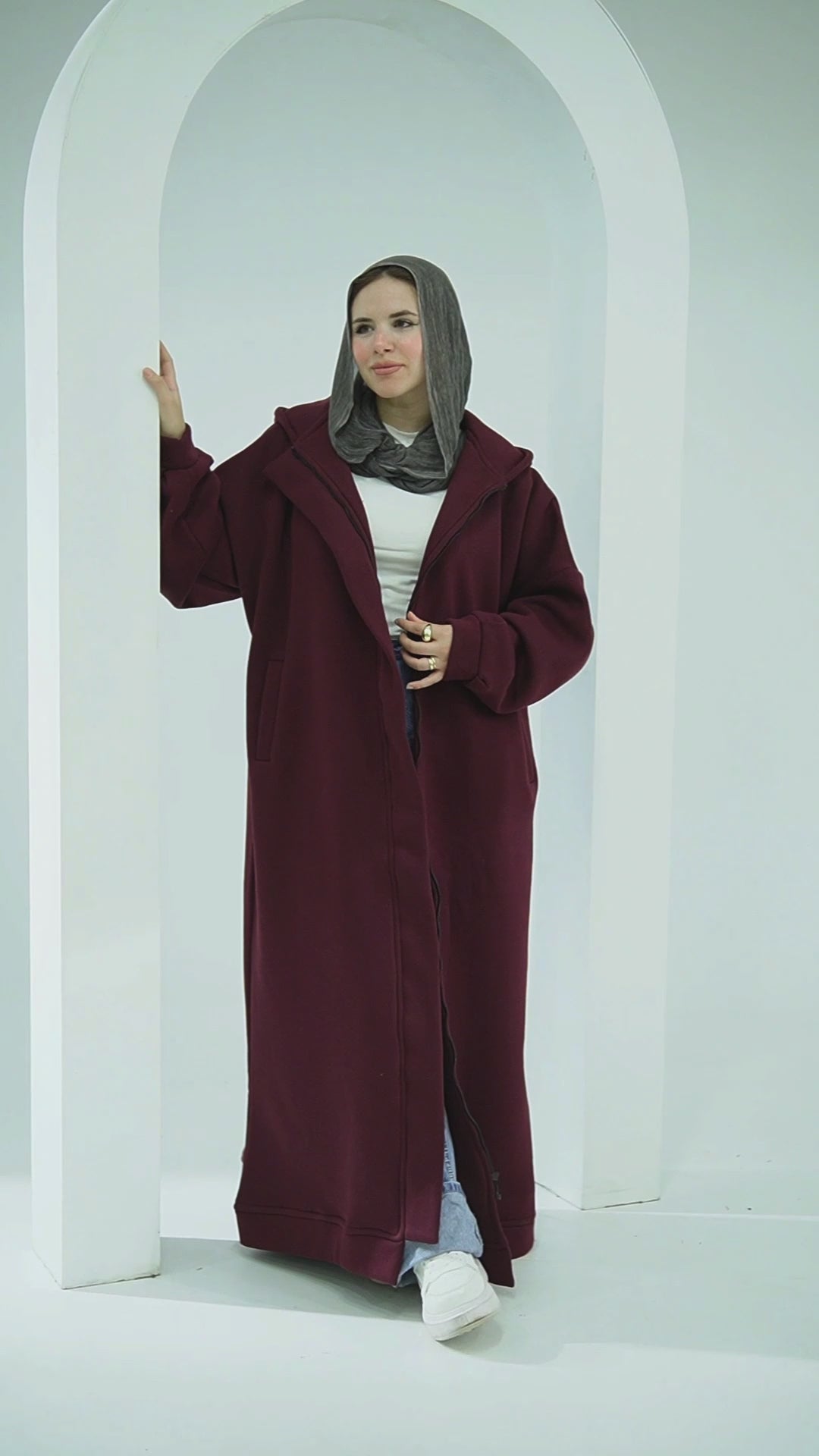 Casual Long Coat – Free Size